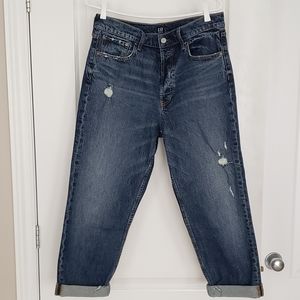 Gap Distressed Girlfriend Jeans